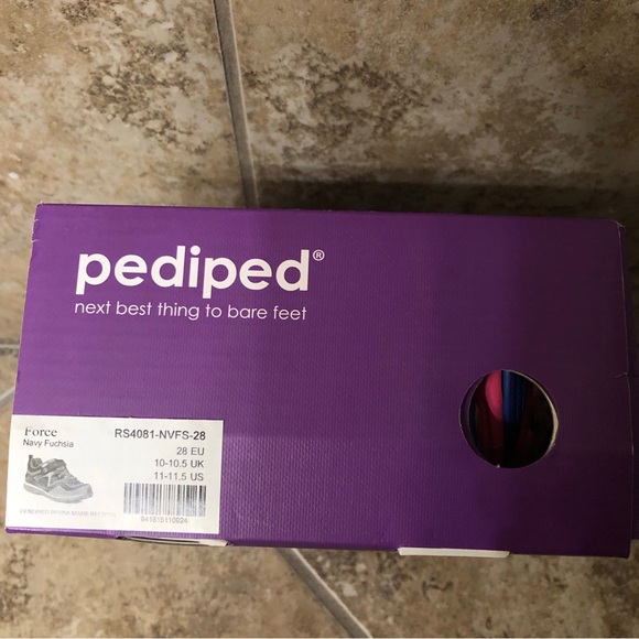 👟 Pediped Flex Force Navy/Fuchsia EU 28 (US 11-11.5) - Picture 3 of 3